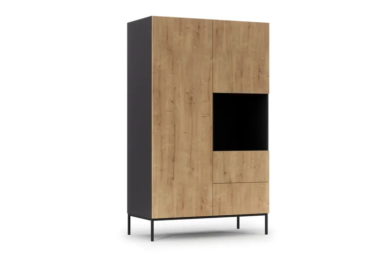 Anjal Garderobsskåp 120 cm - Ek (Art.nr 1599032) — Ek