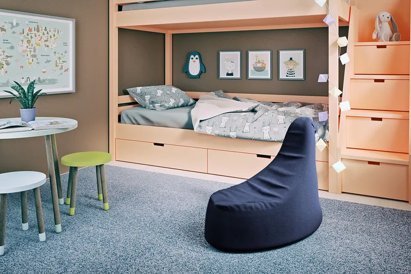 Ankala Sittpuff 90 cm - Marinblå — Marinblå