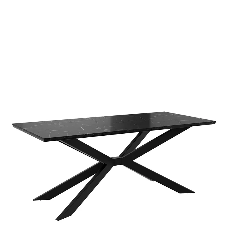 Aplung Matbord 190 cm Rektangulär - Svart — Svart