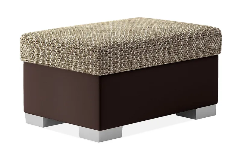 Arabejo Fotpall 55x85 cm - Beige/Brun — Beige/Brun
