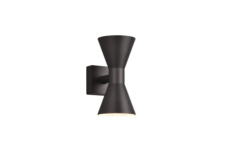 Ardas Vägglampa 2L GU10 mattsvart - Matt svart — Trio Lighting