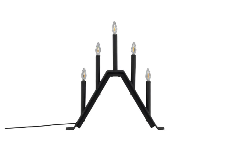 Åre Adventsljusstake 36 cm - Svart — Venture Home