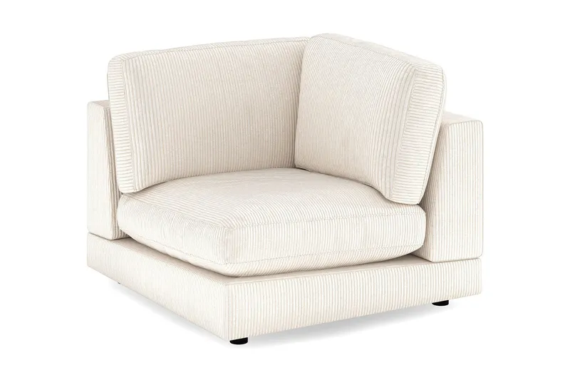 Arken 1-sits Hörnmodul i Manchester - Beige — Andrarum