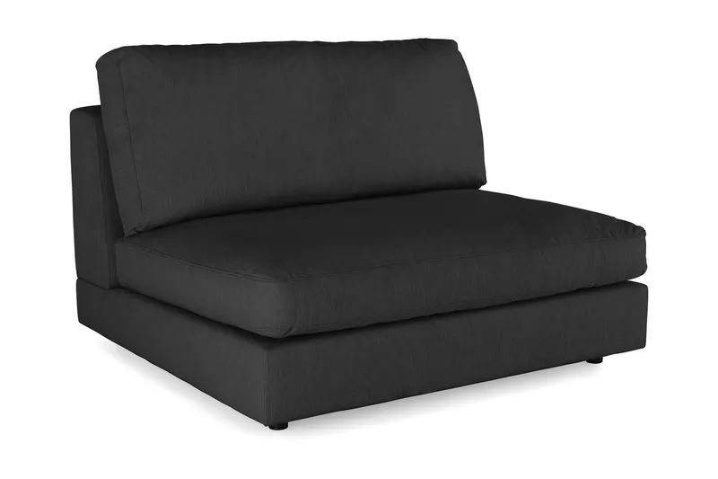Arken 2-sits Mittmodul i Tyg 120 cm bred - Ljusgrå (Art.nr 264936) — Andrarum