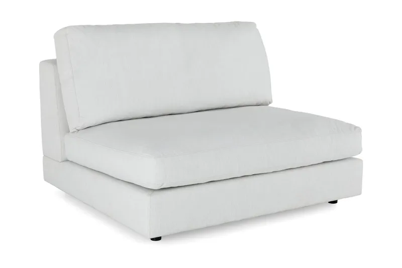 Arken 2-sits Mittmodul i Tyg 120 cm bred - Ljusgrå (Art.nr 264924) — Andrarum