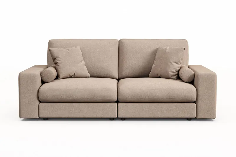 Arken Lyx 3-sits Djup Soffa i Tyg - Beige — Andrarum