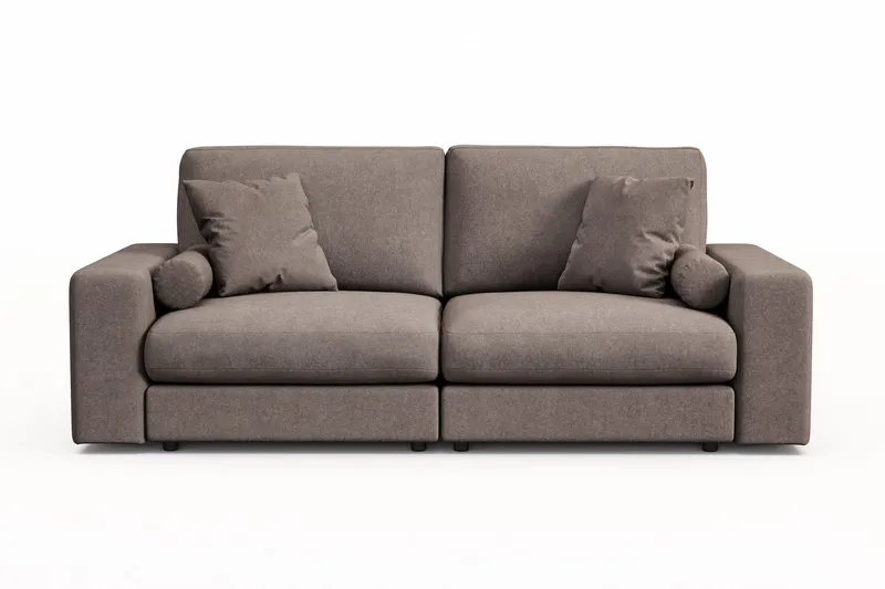 Arken Lyx 3-sits Djup Soffa i Tyg - Brun (Art.nr 3113320) — Andrarum