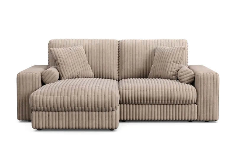 Arken Lyx 3-sits Vändbar L-formad Djup Divansoffa i Manchester - Greige (Art.nr 3113377) — Andrarum