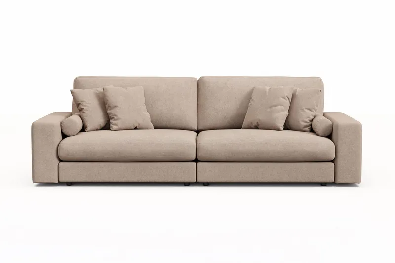 Arken Lyx 4-sits Djup Soffa i Tyg - Beige — Andrarum