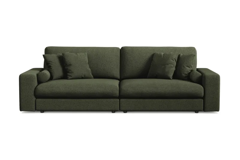 Arken Lyx 4-sits Djup Soffa i Tyg - Grön — Andrarum