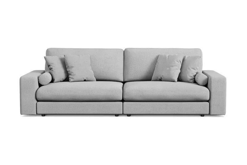 Arken Lyx 4-sits Djup Soffa i Tyg - Ljusgrå — Andrarum