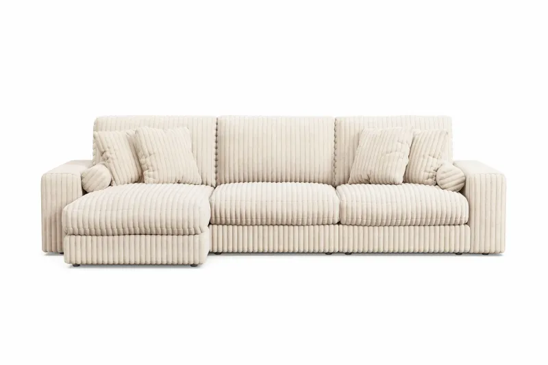 Arken Lyx 5-sits Vändbar L-formad Djup Divansoffa i Manchester - Beige — Andrarum