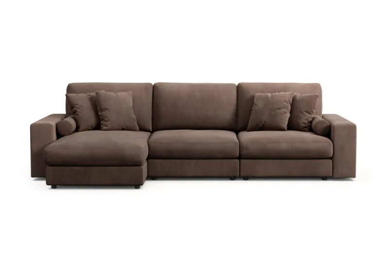 Arken Lyx 5-sits Vändbar L-formad Djup Divansoffa i Manchester - Brun (Art.nr 3113340) — Andrarum