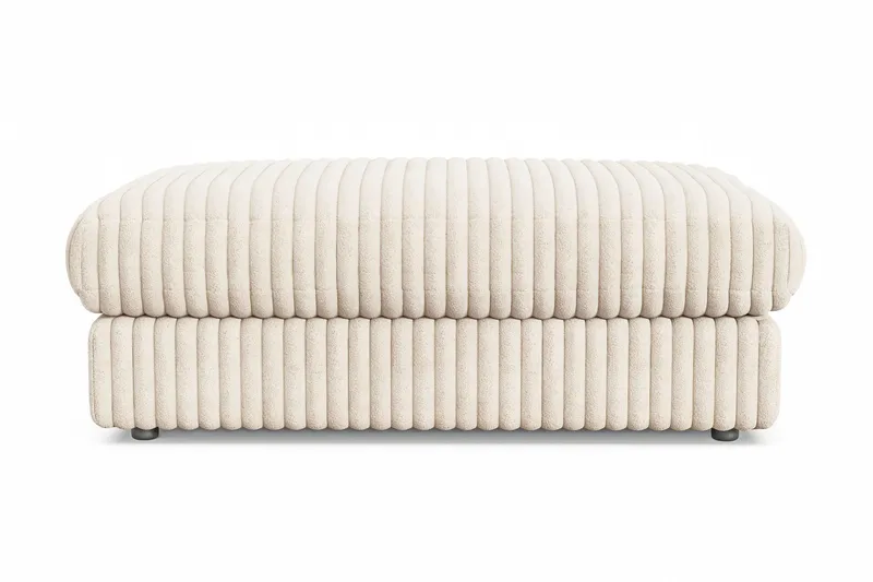 Arken Lyx Rektangulär Fotpall i Manchester - Beige (Art.nr 3113351) — Andrarum