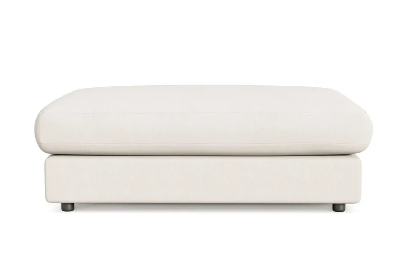 Arken Lyx Rektangulär Fotpall i Tyg - Ljusbeige (Art.nr 3087496) — Andrarum