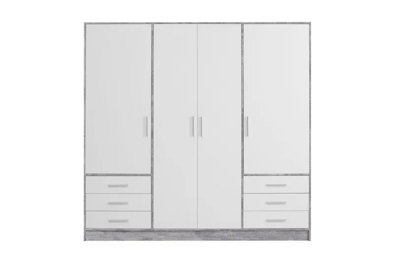 Ashgate Garderob 207 cm - Grå/Vit — Grå/Vit