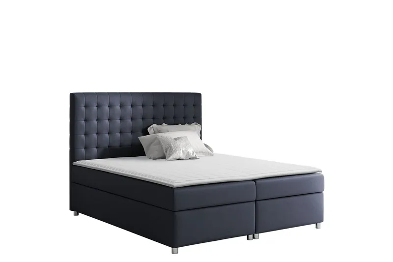 Asti Sängpaket Kontinentalsäng 140x200 cm - Mörkgrå — Mörkgrå