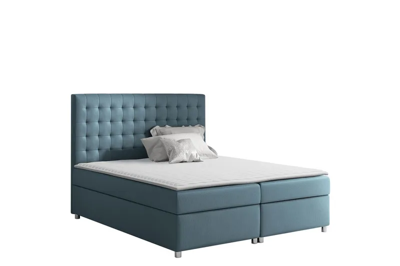 Asti Sängpaket Kontinentalsäng 200x200 cm - Blå — Blå