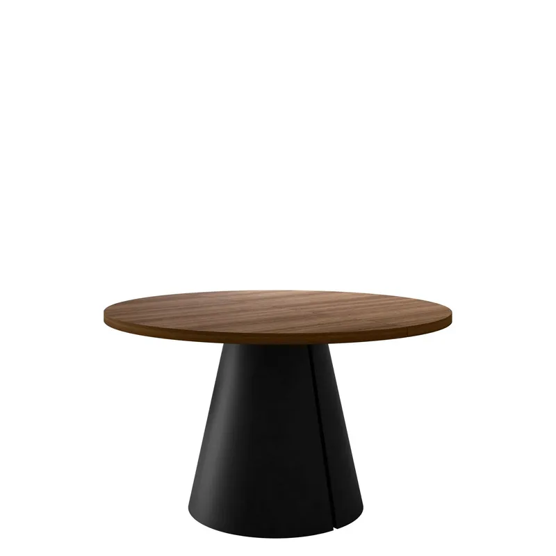 Aurion Matbord rund förlängningsbart 100-174 cm - Svart, brun — Svart, brun