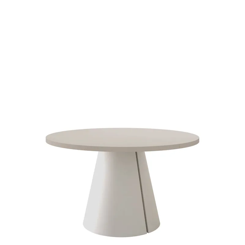 Aurion Matbord rund förlängningsbart 120-196 cm - beige — beige