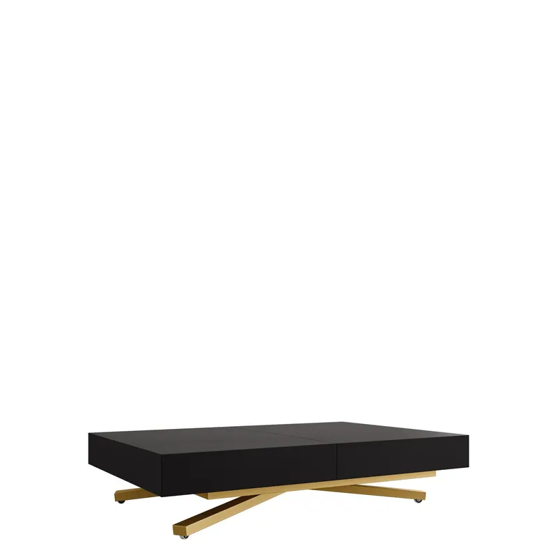 Avendi Soffbord 120 cm - Guld, svart — Guld, svart