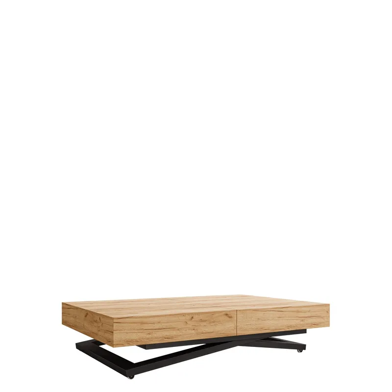Avendi Soffbord 120 cm - Svart, natur — Svart, natur