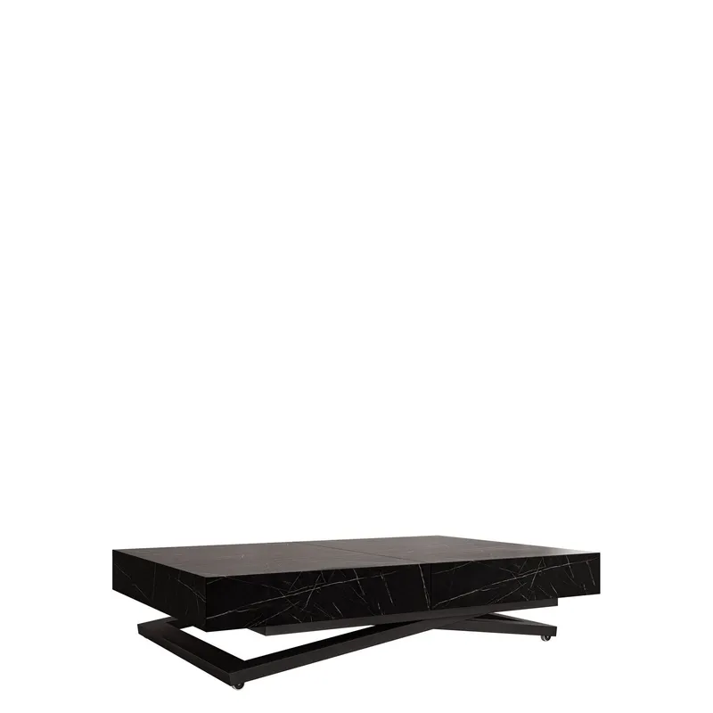 Avendi Soffbord 120 cm - Svart, svart marmor — Svart, svart marmor