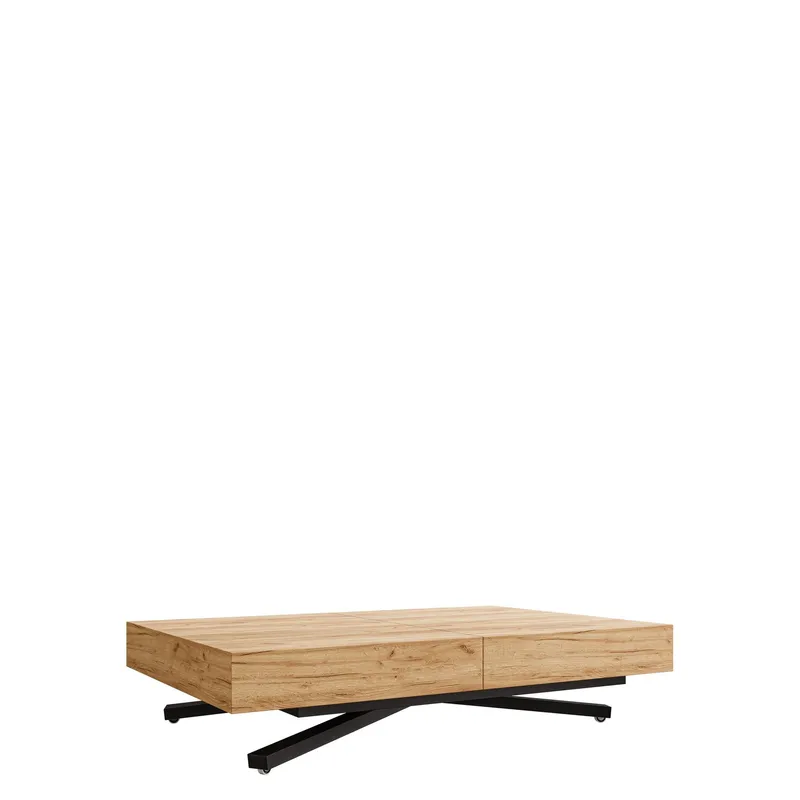 Avendi Soffbord förlängningsbart 200 cm - svart, natur — svart, natur
