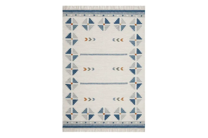 Avesta Ullmatta 140x200 cm Rektangulär - Blå — KM Home