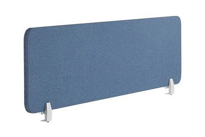 Avskärmning för skrivbord 160 x 40 cm blå WALLY - Blå — Blå