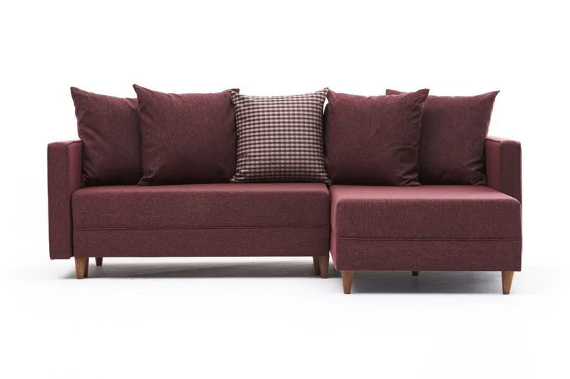Aydama Bäddsoffa m. Divan 4-sits 192x135 - Röd — Röd