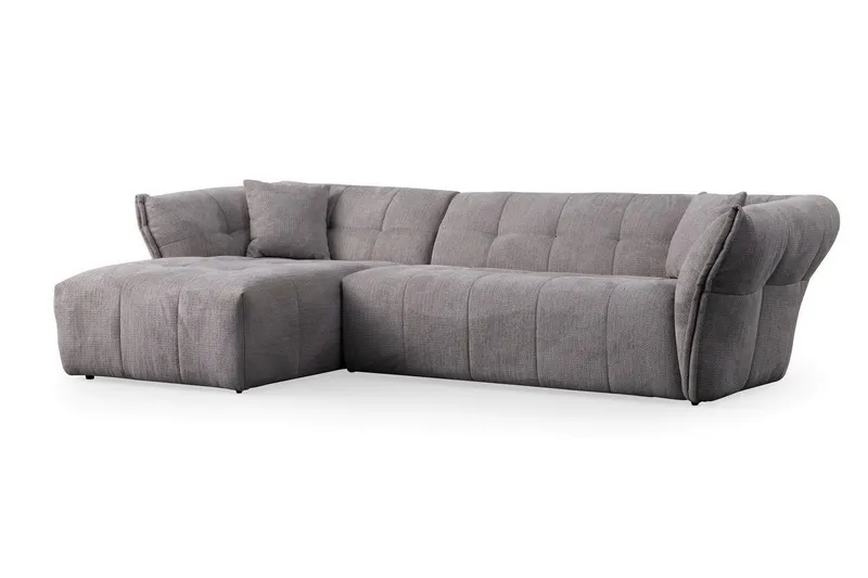 Azzo 4-sits Soffa med Divan - Ljusgrå (Art.nr 3062803) — Ljusgrå