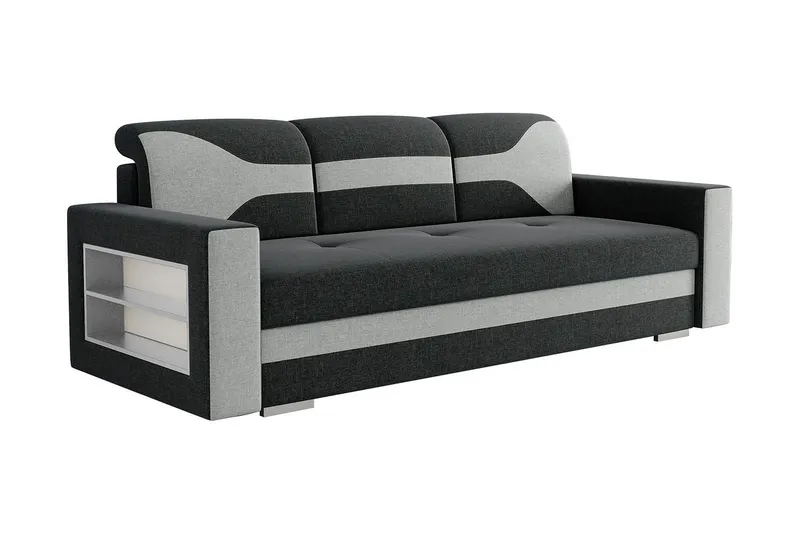 Bäddsoffa 236cm - Mörkgrå — Mörkgrå