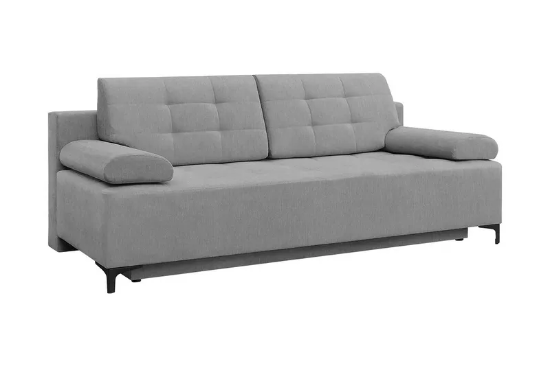 Bäddsoffa FABIO LED-belysning - Grå — Grå