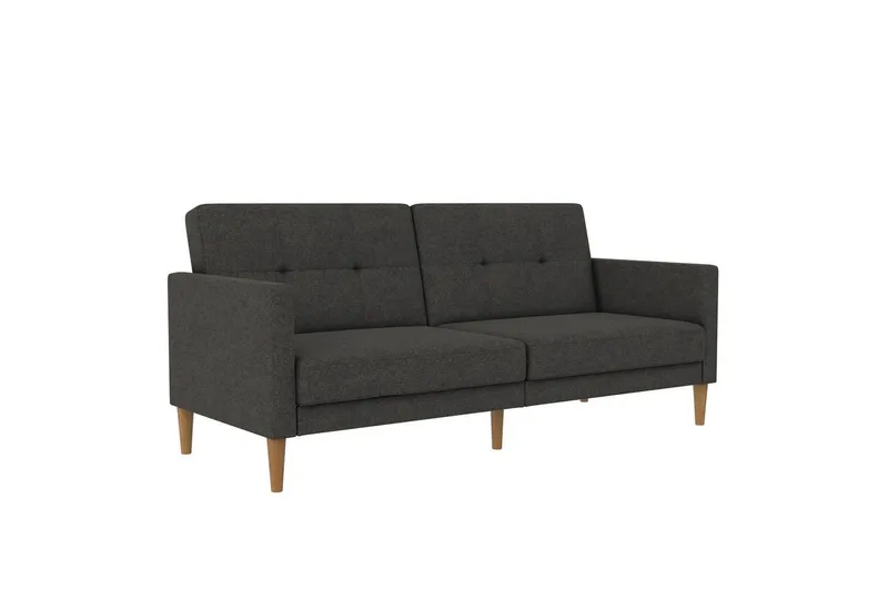 Bäddsoffa Lilly Antracit, Linne - Antracit, Linne — Loft24