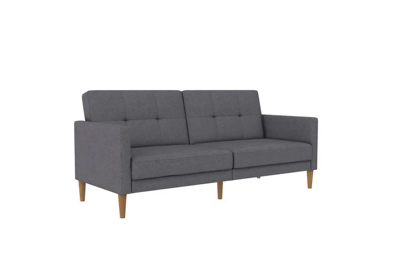 Bäddsoffa Lilly Ljusgrå, Linne - Ljusgrå, Linne — Loft24