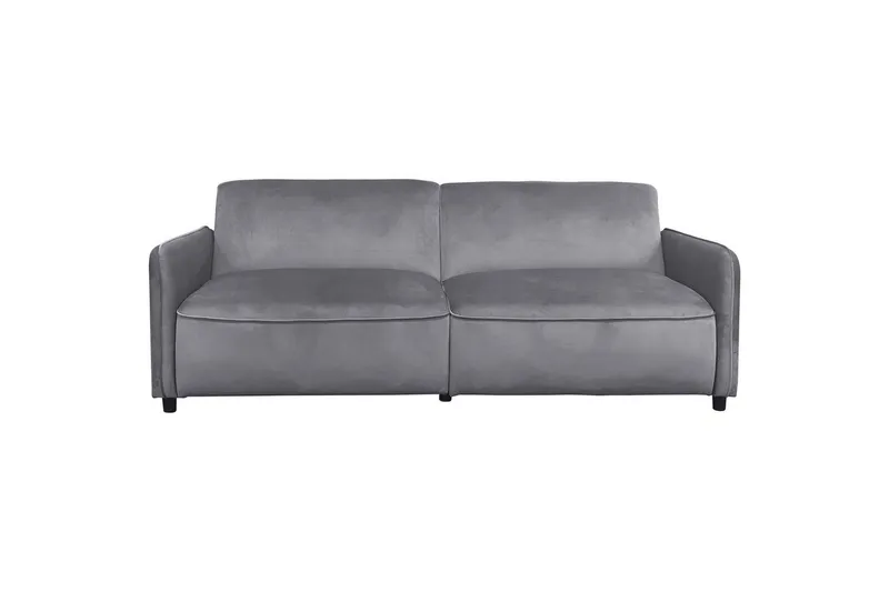 Bäddsoffa utan divan & schäslong Loft24 Bäddsoffa Loft24 Alicia Grey Velvet — Loft24