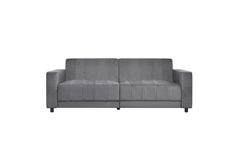 Bäddsoffa utan divan & schäslong Loft24 Bäddsoffa Loft24 Allie II Grey Velvet — Loft24
