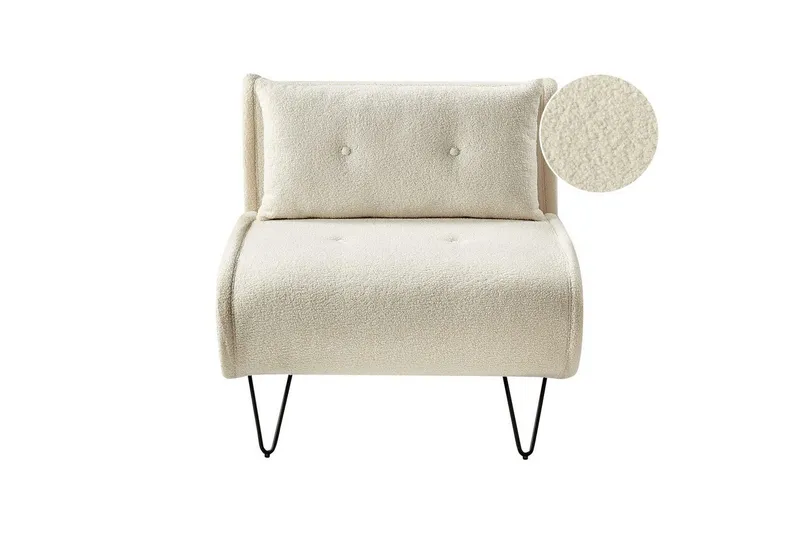Bäddsoffa Vestfold Off-white, svart - Vit — Vit