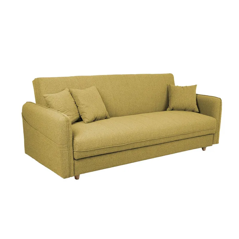 Bäddsoffa Visby 200x88x93 cm - gul — gul