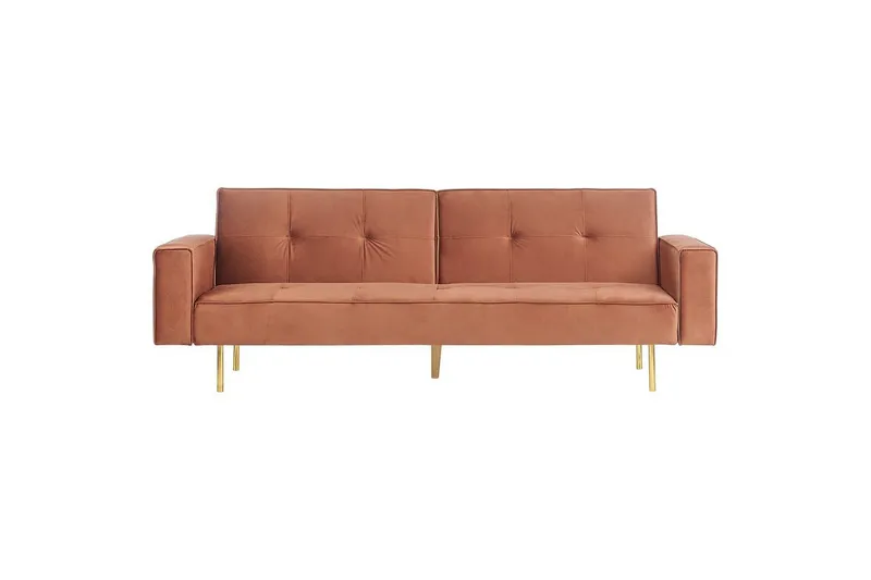 Bäddsoffa Visnes Brun, Guld - Brun, Guld — Brun, Guld