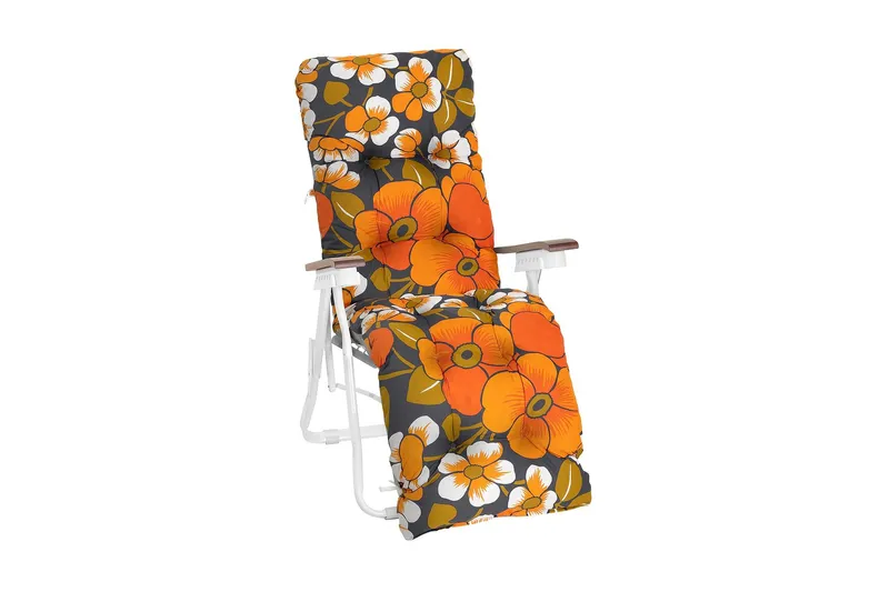 Baden Baden Stol, Orange-blommig 77B - Orange — Varax