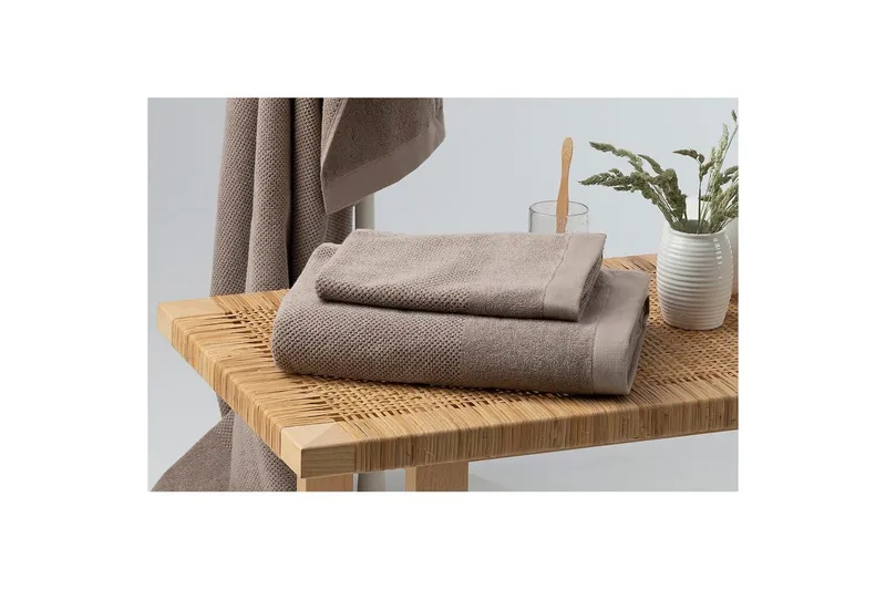 Badlakan Enzo Frotté 90 x 150 cm - Brun — Brun
