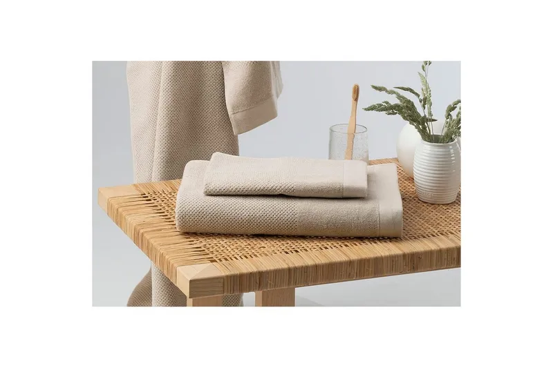 Badlakan Enzo Frotté 90 x 150 cm - Sand — Sand