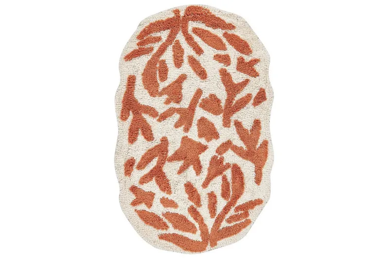 Badrumsmatta Derik - Beige, Orange — Beige, Orange