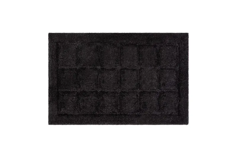 Badrumsmatta Square - 50x80 cm, Black — KM Home