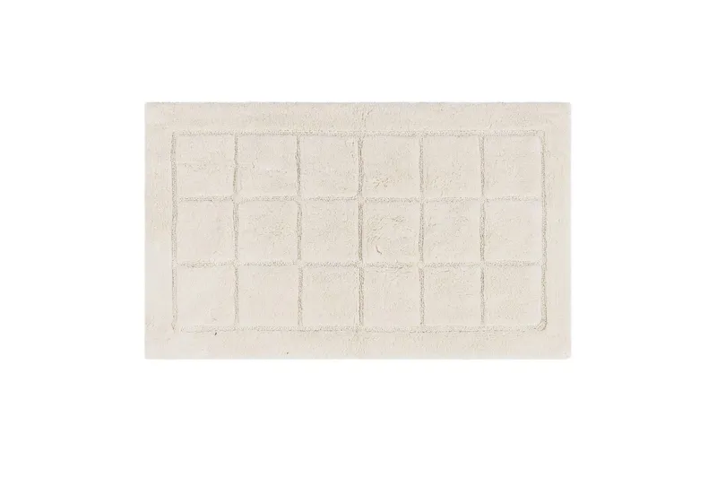 Badrumsmatta Square - 50x80 cm, Creme — KM Home
