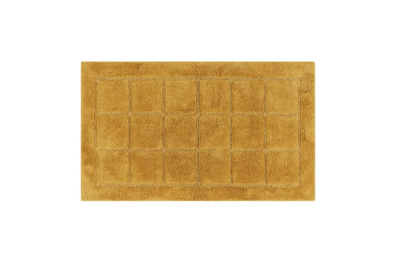 Badrumsmatta Square - 50x80 cm, Yellow — KM Home