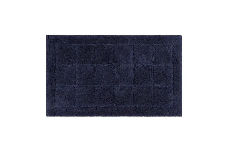 Badrumsmatta Square - 70x120 cm, Navy Blue — KM Home