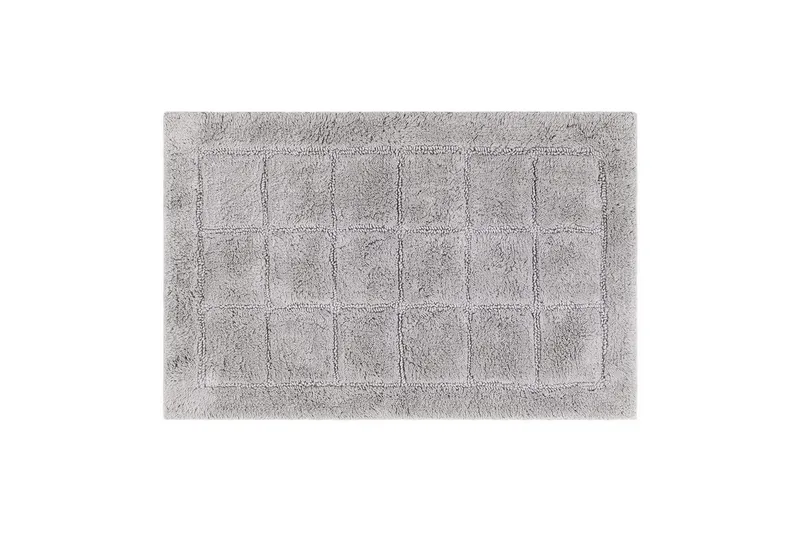Badrumsmatta Square - 70x120 cm, Silver — KM Home